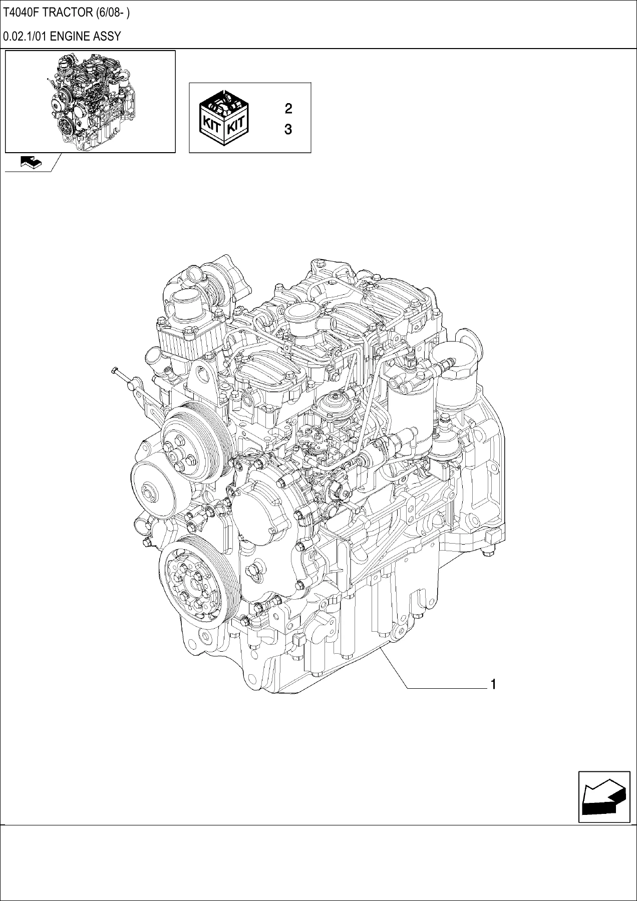 New Holland T4040F Tractor Illustrated Parts Catalog - June 2008 Onward PDF - Image 2