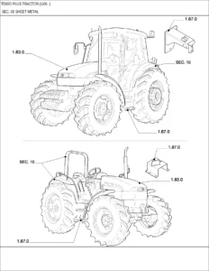 New Holland TD80D Plus Tractor Parts Catalog (January 2006-On) PDF Download
