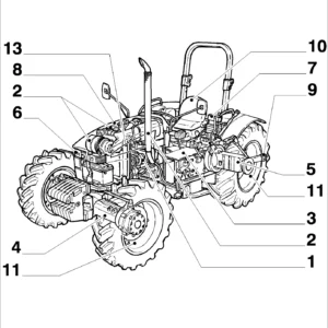 New Holland TD90 Straddle Mount Tractor Parts Catalog Manual