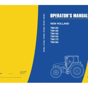 New Holland TM120 TM130 TM140 TM155 TM175 TM190 Operator's Manual