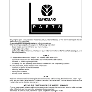 New Holland TN55 TN65 TN70 TN75 Tractor Shop Manual PDF