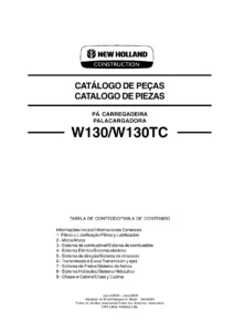 New Holland W130 W130TC CatΓ‘logo de PeΓ§as 2009 - Manual de PeΓ§as 84243346 PDF
