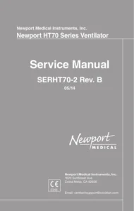 Newport HT70 Series Ventilator Service Manual - SERHT70-2 Rev B (2014)