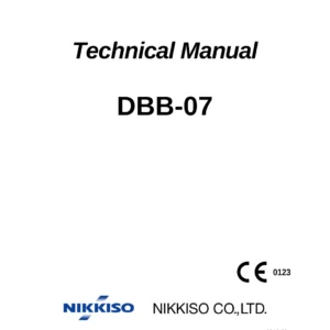 Nikkiso DBB-07 Hemodialysis Machine Technical Manual (No. 936en-R3, 2012)