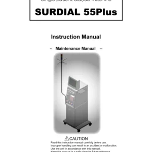 Nipro SURDIAL 55Plus Single Patient Dialysis Machine Maintenance Manual 2010