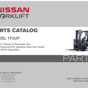 Nissan 1F2UP Platinum II Forklift Parts Catalog CF690-UBOOK 2013 - PDF