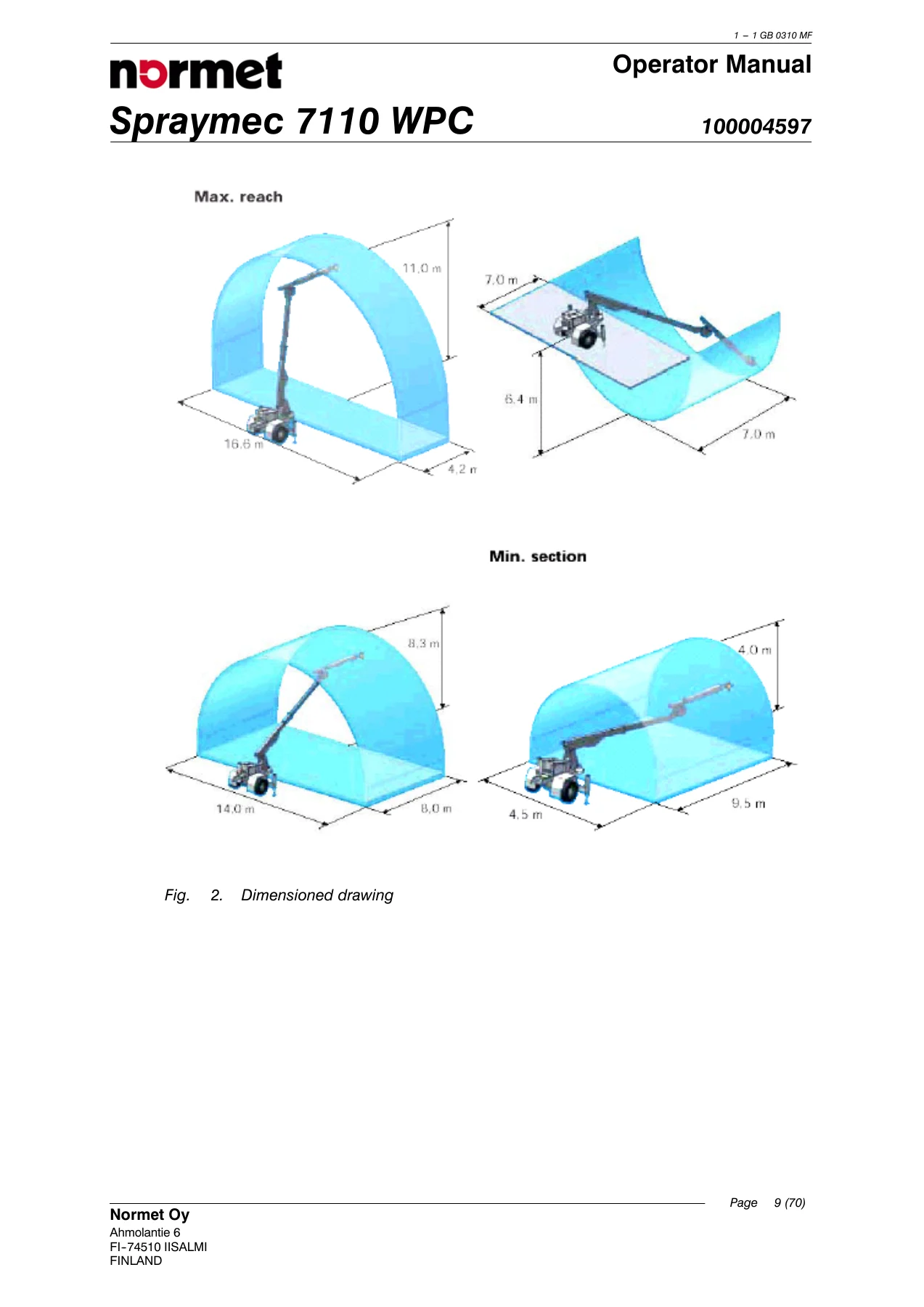 Normet Spraymec 7110 WPC Concrete Sprayer Operator and Maintenance Manual Set - PDF - Image 2