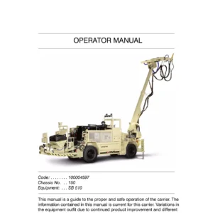 Normet Spraymec 7110 WPC Concrete Sprayer Operator and Maintenance Manual Set - PDF