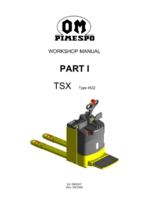 OM Pimespo TSX CTX CTXi Workshop Manual - 4522 4523 4535 Electric Pallet Truck & Stacker Service Repair Manual PDF