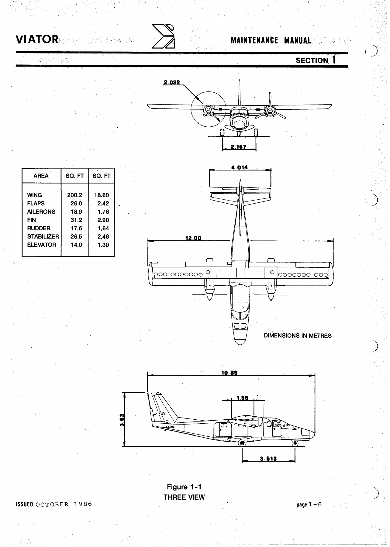 Partenavia AP68TP 600 VIATOR Maintenance Manual - Vulcanair NOR10.709-6 PDF - Image 2