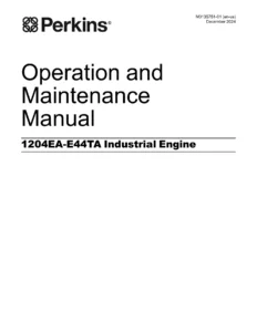 Perkins 1204EA-E44TA Industrial Engine Operation and Maintenance Manual