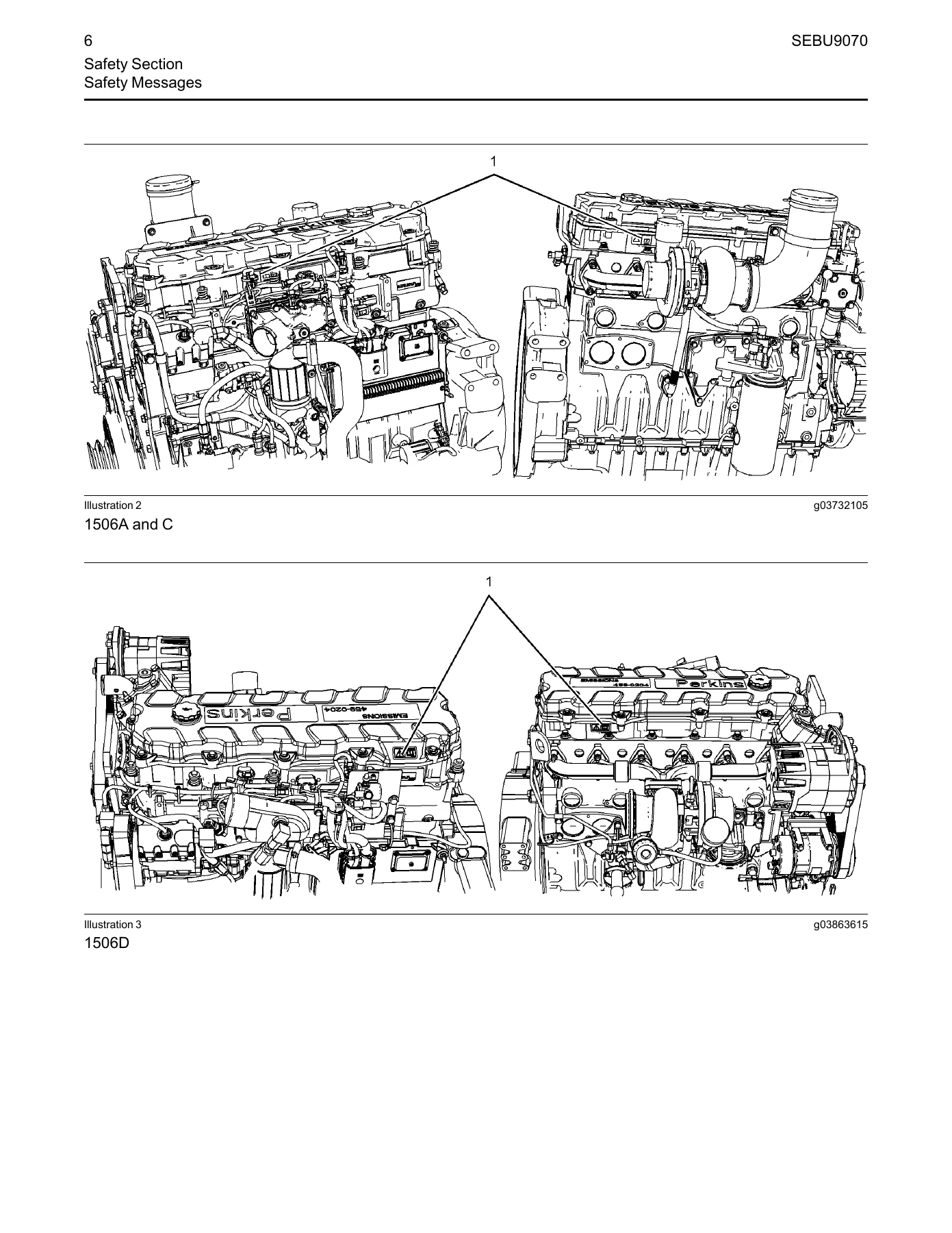 Perkins 1506A 1506C 1506D E88TA Industrial Engines Operation and Maintenance Manual SEBU9070 - Image 2