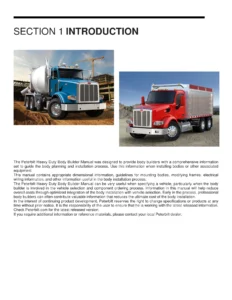 Peterbilt Heavy Duty Body Builder Manual 2021 - 579 567 389 367 365 Truck Upfit Guide PDF