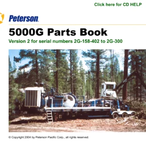 Peterson Pacific 5000G Parts Book - Serial 2G-158-402 to 2G-300 - Version 2 PDF