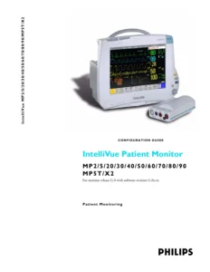 Philips IntelliVue MP2-MP90 MP5T X2 Patient Monitor Configuration Guide – Release G.0 (PDF)