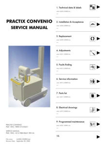 Philips Practix Convenio Mobile X-Ray System Service Manual (2005)