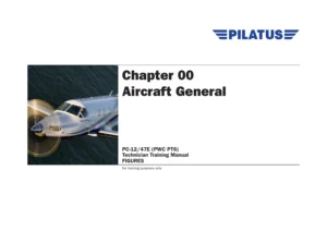 Pilatus PC-12/47E PWC PT6 Technician Training Manual Figures & Notes - Issue 7 (2016)