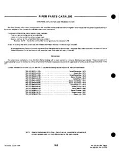 Piper Aztec PA-23-250 & Apache PA-23-235 Illustrated Parts Catalog