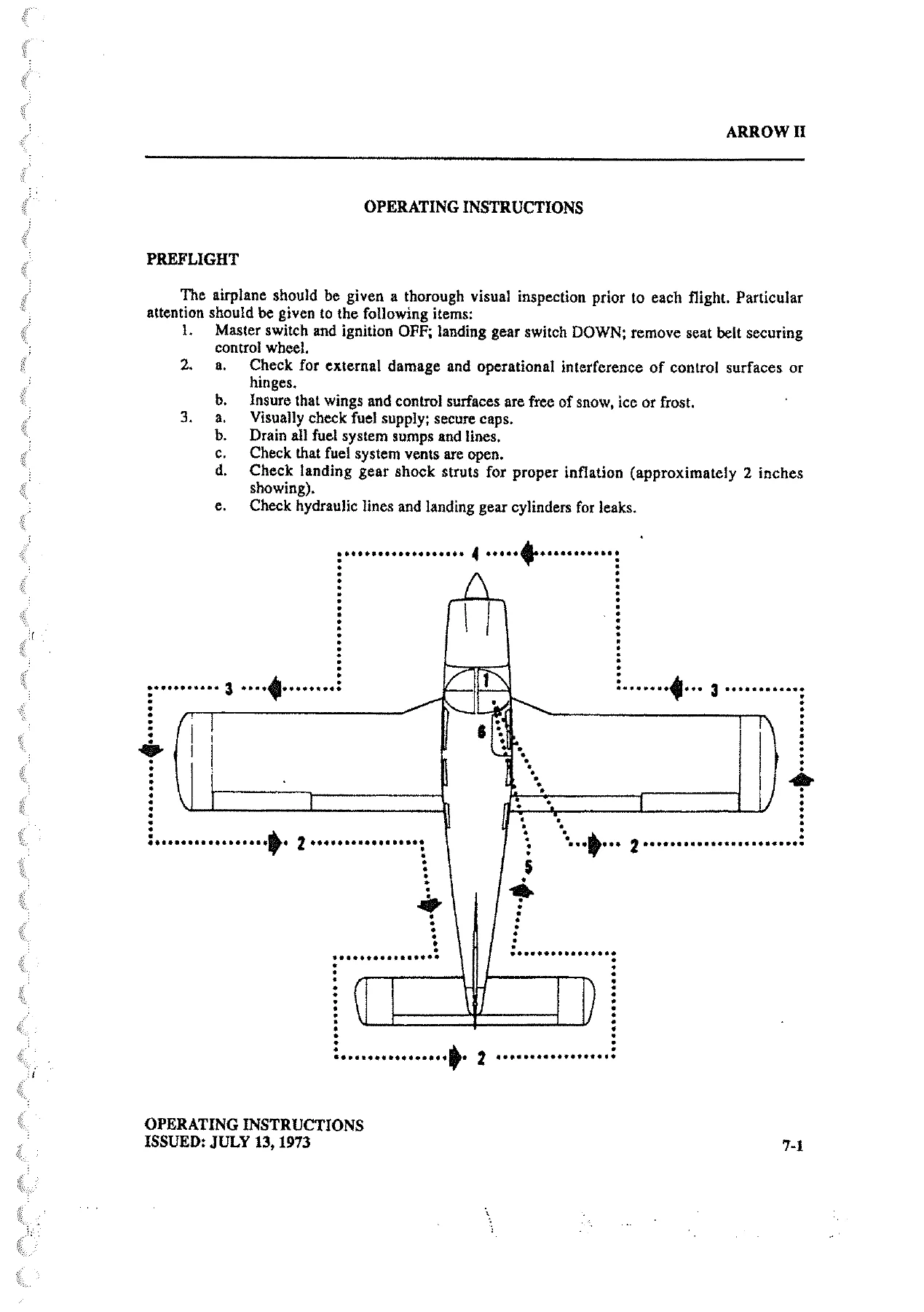 Piper Cherokee Arrow PA-28R-200 Pilot's Operating Manual - 1973 Arrow II PDF - Image 3