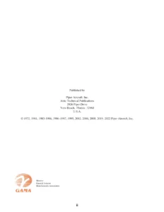 Piper Cherokee PA-28 & PA-28R Service Manual (PA-28-140/150/160/180/235 & PA-28R-180/200) - P/N 753-586
