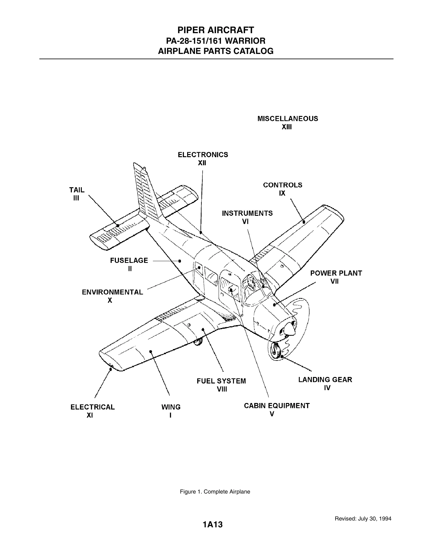 Piper PA-28-151/161 Warrior Warrior II III Airplane Parts Catalog 1974-1995 - Image 2