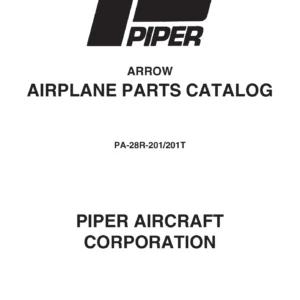Piper PA-28R-201 & PA-28R-201T Arrow Parts Catalog PDF - 1977-1994 Cherokee Arrow & Turbo Arrow Illustrated Parts Manual