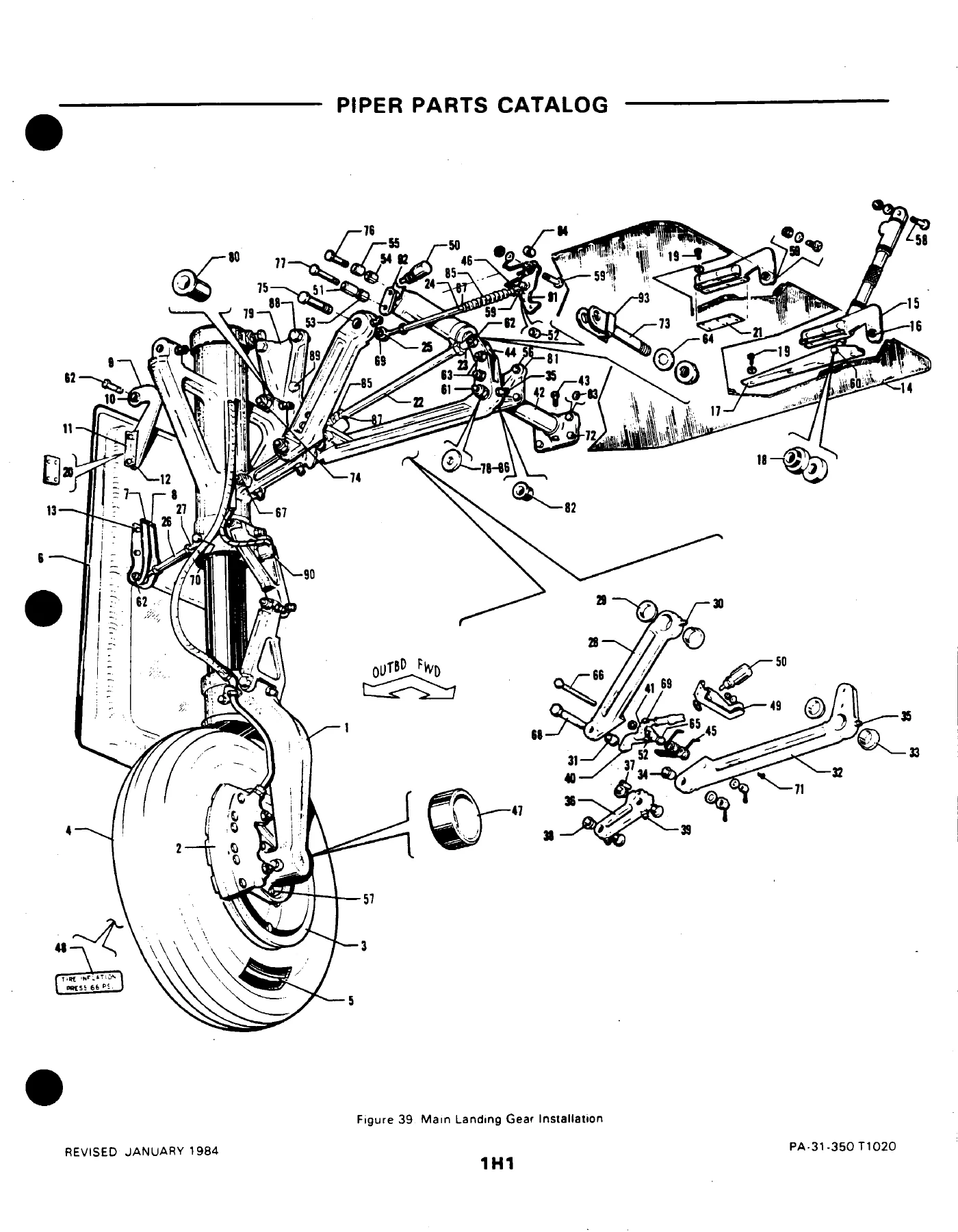 Piper PA-31-350 T1020 Illustrated Parts Catalog 761-775 1982-1984 - Image 3