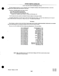 Piper PA-31 Navajo 300 310 325 Parts Catalog 1994 - Illustrated Aircraft Parts Manual PDF