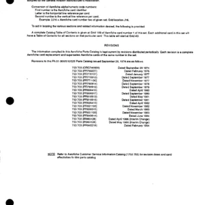 Piper PA-31 Navajo 300 310 325 Parts Catalog 1994 - Illustrated Aircraft Parts Manual PDF