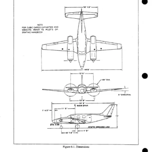 Piper PA-31P-350 Mojave Maintenance Manual - Card 1 of 5 (P/N 761-781)