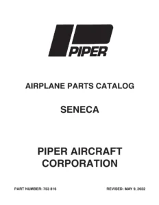 Piper PA-34-200 Seneca Airplane Parts Catalog 753-816 - 2022 Illustrated Parts Manual