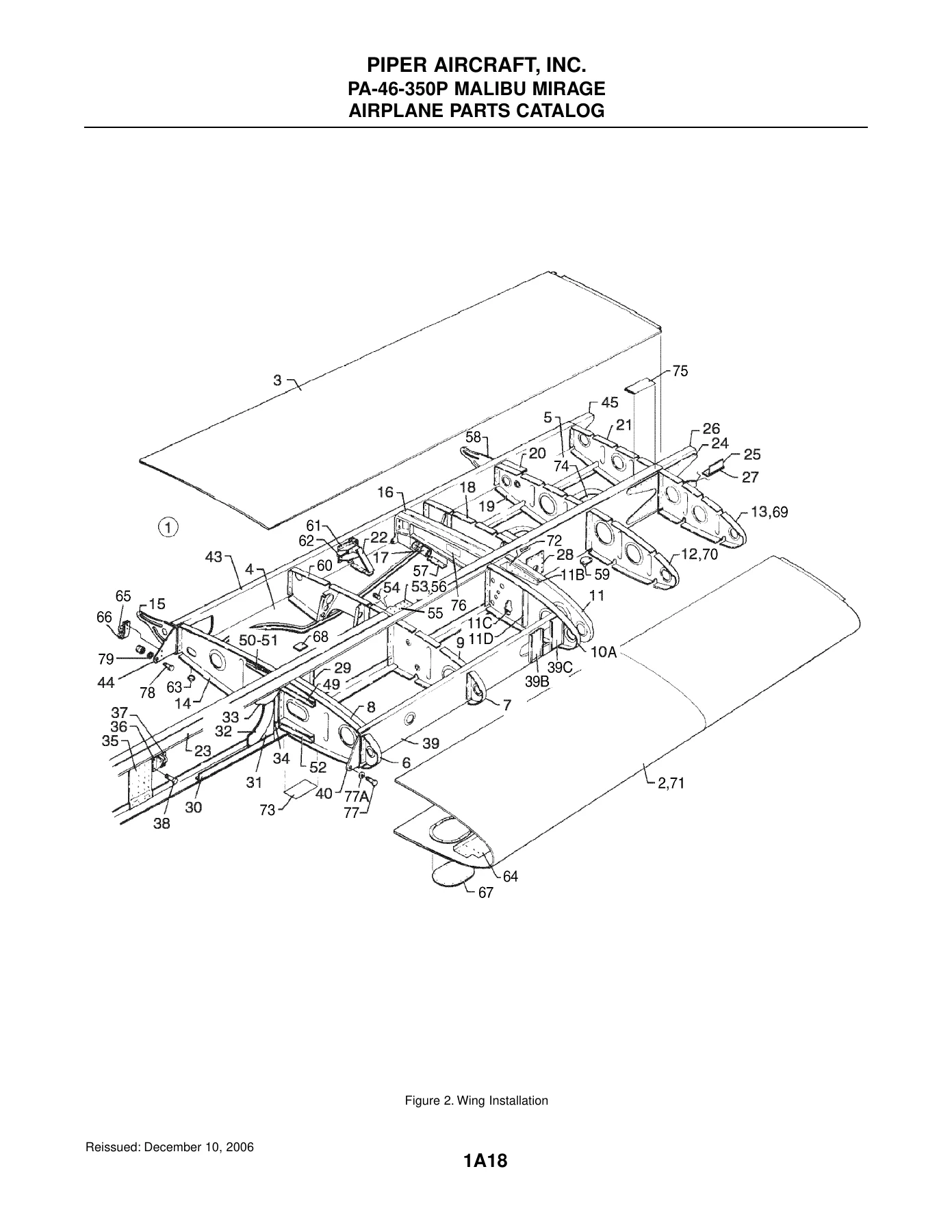 Piper PA-46-350P Malibu Mirage Airplane Parts Catalog 761-878 2007 - PDF Download - Image 2
