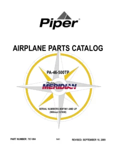 Piper PA-46-500TP Malibu Meridian Airplane Parts Catalog - Part Number 767-004