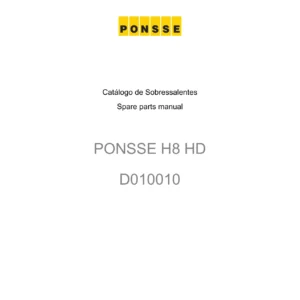 Ponsse H8 HD Harvester Spare Parts Catalog D010010 - Portuguese English PDF