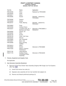 Pratt & Whitney Canada PT6A Engine Overhaul Manual - Chapter 72-30 Compressor (Part No. 3021243)
