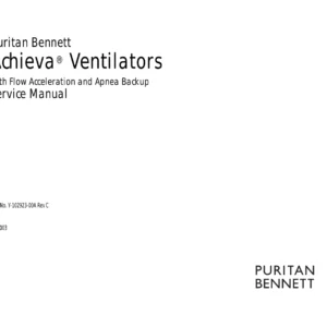 Puritan Bennett Achieva Ventilator Service Manual Y-102923-00A Rev C 2003
