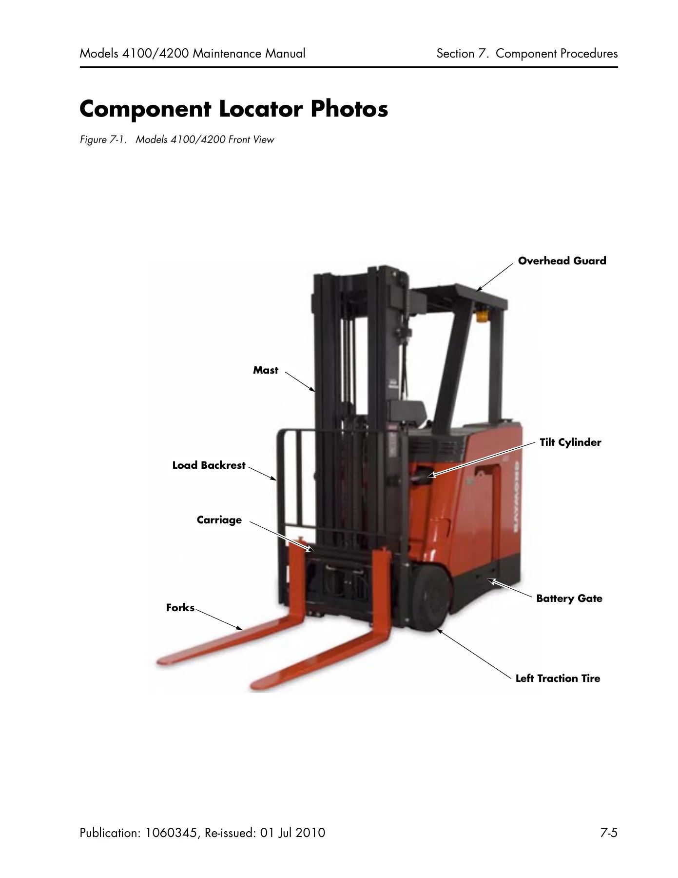 Raymond 4100 & 4200 Stand-Up Counterbalanced Lift Truck Maintenance Manual - ACR System (1060345B) - Image 2