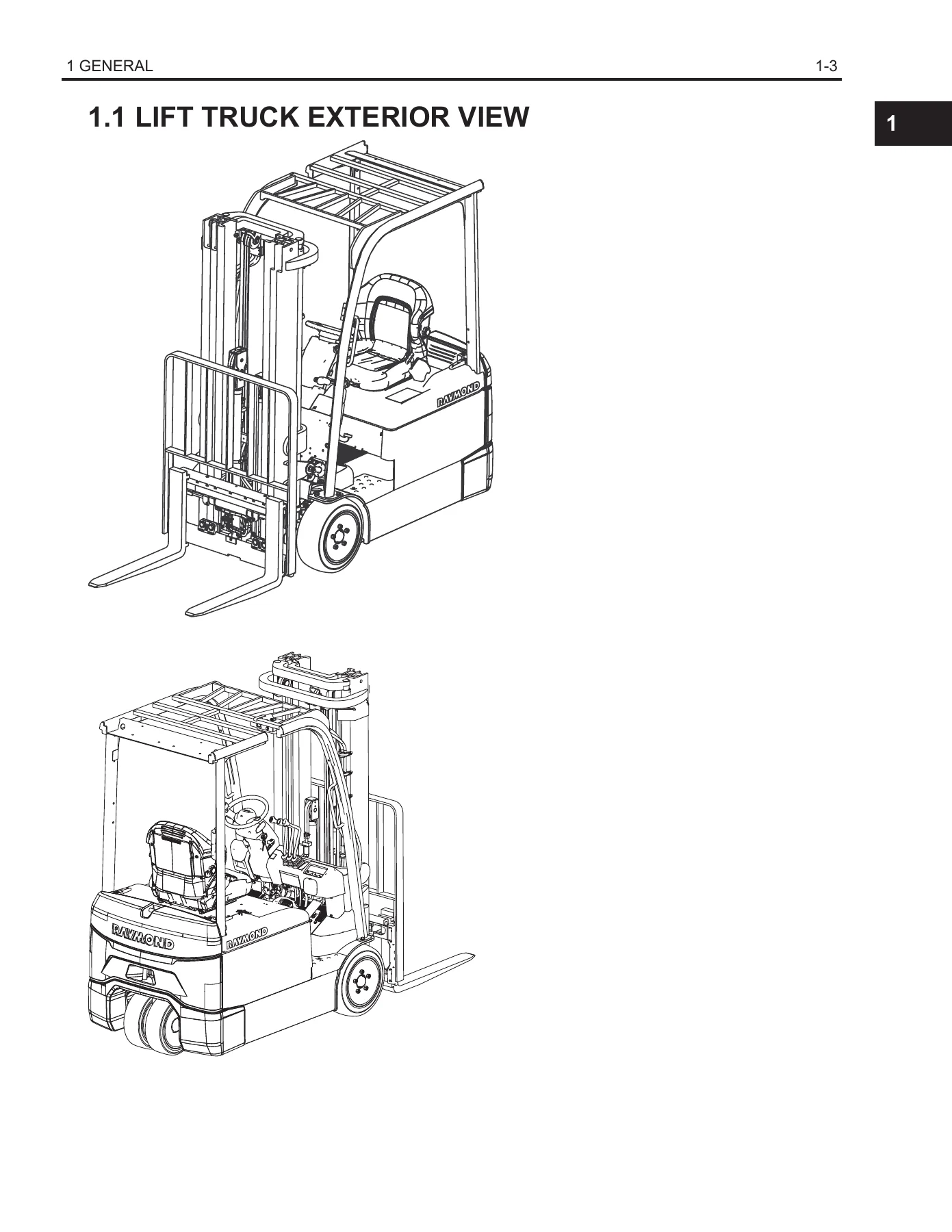Raymond 4460 3-Wheel Sit-Down Counterbalanced Lift Truck Maintenance Manual 1237640A - C30 C35S C35 C40 - Image 2