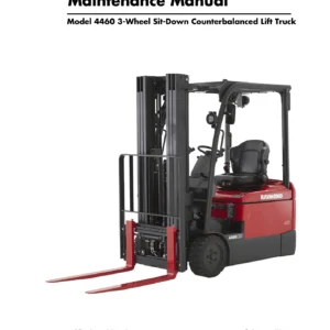 Raymond 4460 3-Wheel Sit-Down Counterbalanced Lift Truck Maintenance Manual 1237640A - C30 C35S C35 C40