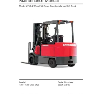 Raymond 4750 C80 C100 C120 Forklift Maintenance Manual - PDF Download