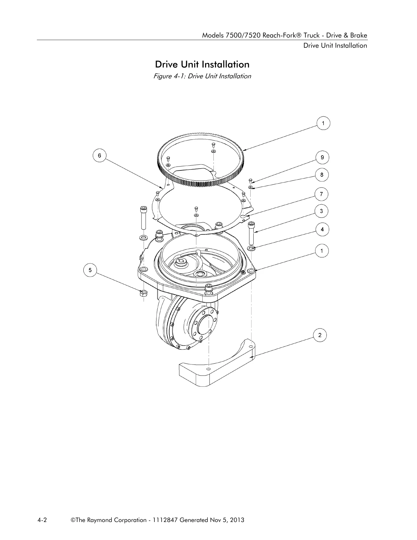 Raymond 7500 & 7520 Reach-Fork Truck Parts Manual - 2013 PDF Download - Image 3