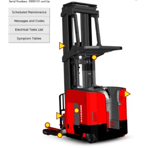 Raymond 7530 Reach-Fork Truck Maintenance Manual 1252763/001C - Serial 0000101 and Up