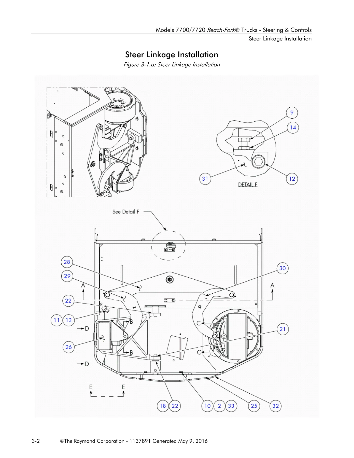 Raymond 7700 / 7720 Reach-Fork Trucks Parts Manual 2016 - Illustrated PDF - Image 3