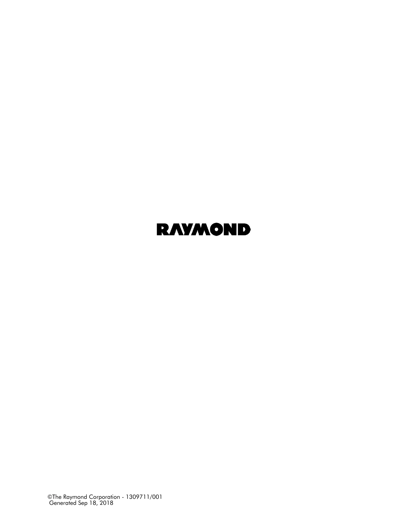 Raymond 7730 Reach-Fork Truck Parts Manual 1309711-001 - Image 2