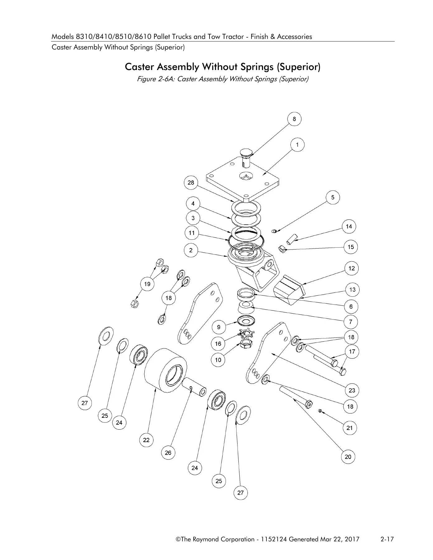 Raymond 8310 8410 8510 8610 Pallet Trucks & Tow Tractor Parts Manual 2017 - Image 3