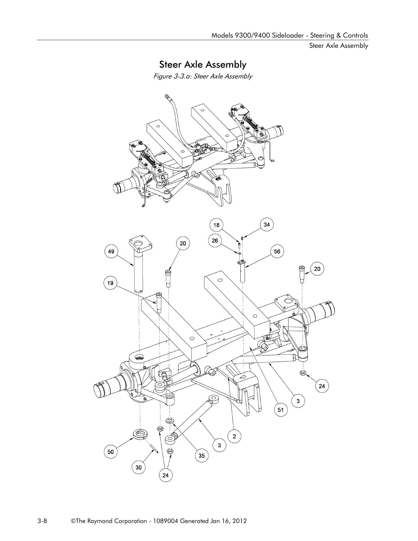 Raymond 9300 9400 Sideloader Parts Manual - 1089004 PDF Download - Image 3