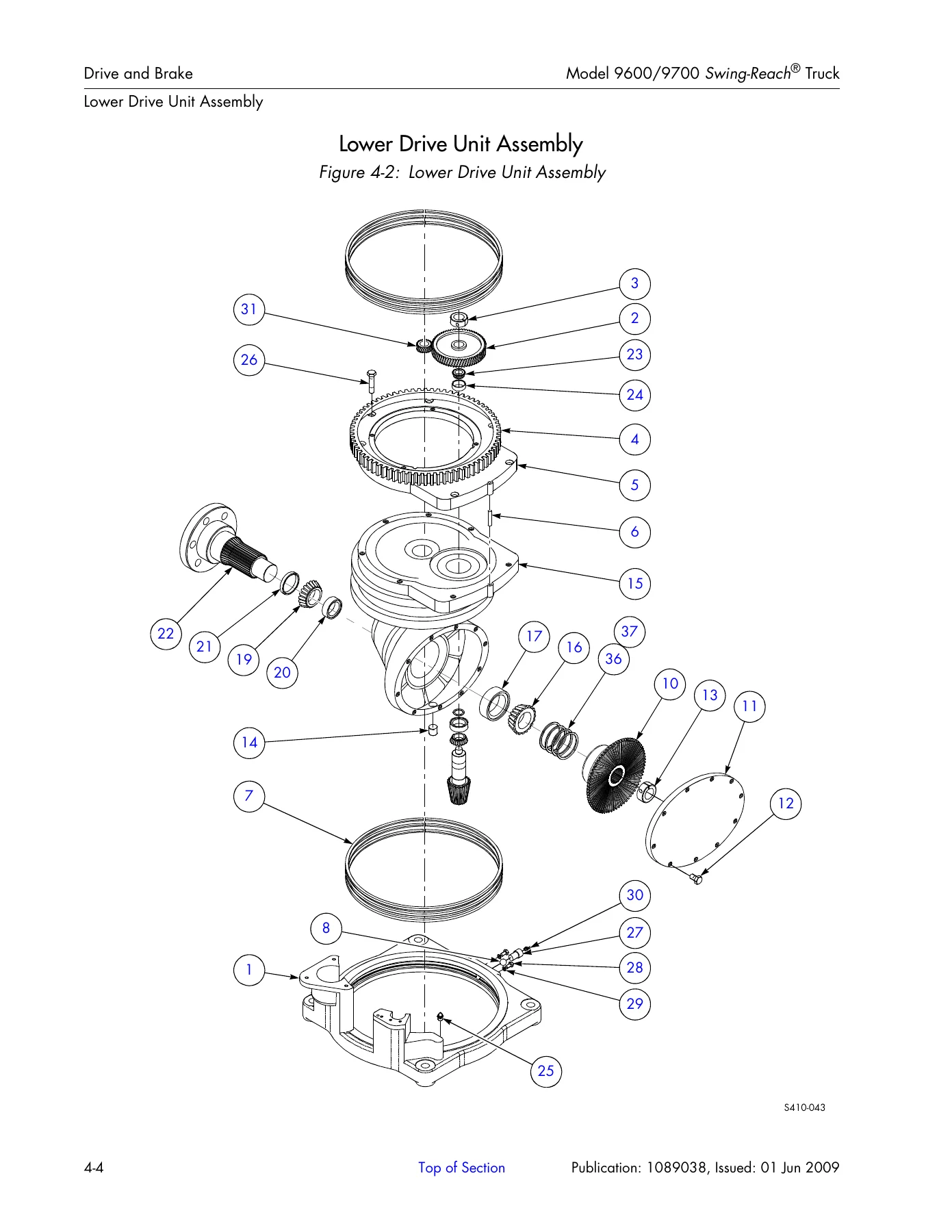 Raymond 9600 9700 Swing-Reach ACR System Parts Manual PDF - Image 2