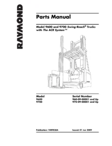 Raymond 9600 9700 Swing-Reach ACR System Parts Manual PDF