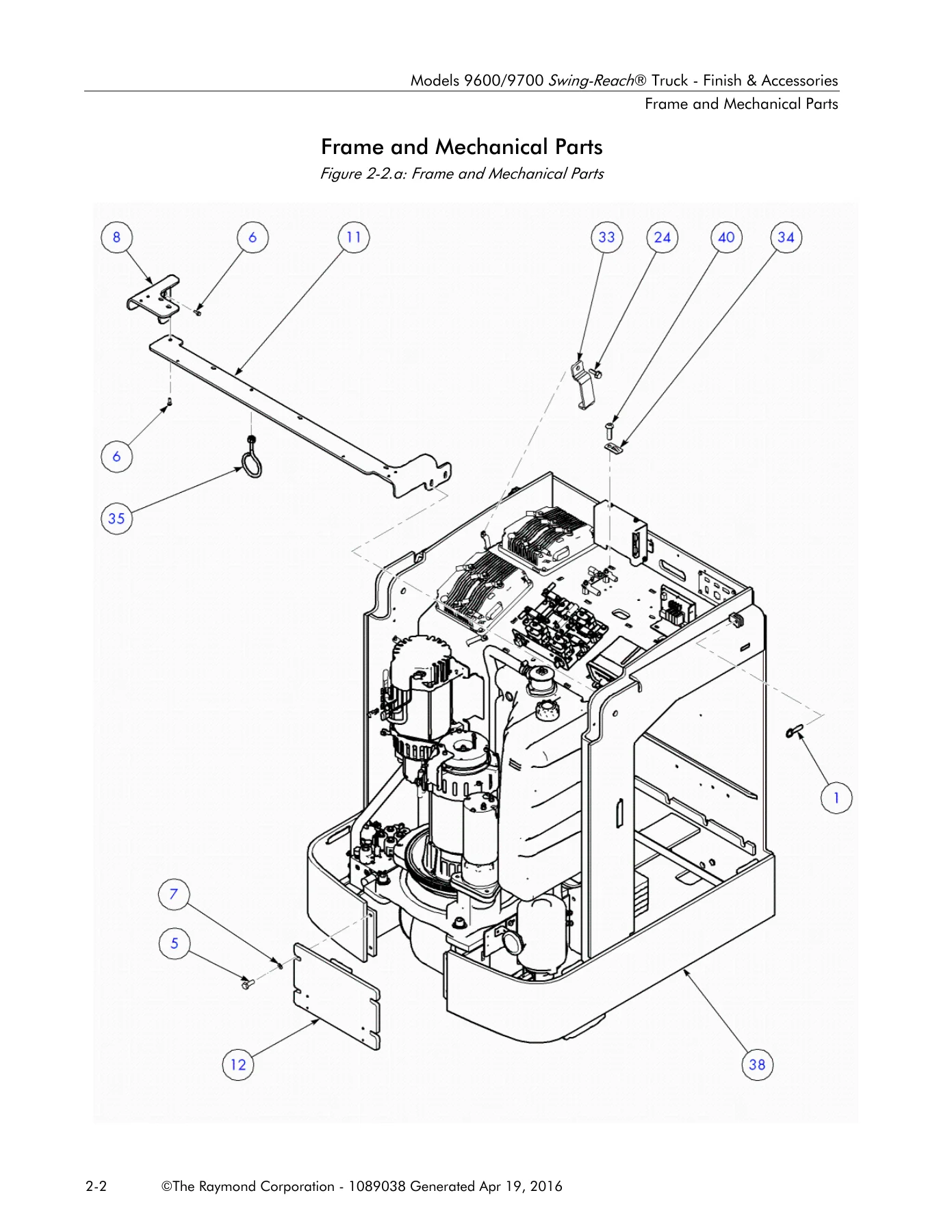 Raymond 9600 9700 Swing-Reach Truck Parts Manual With ACR System - PDF Download - Image 2