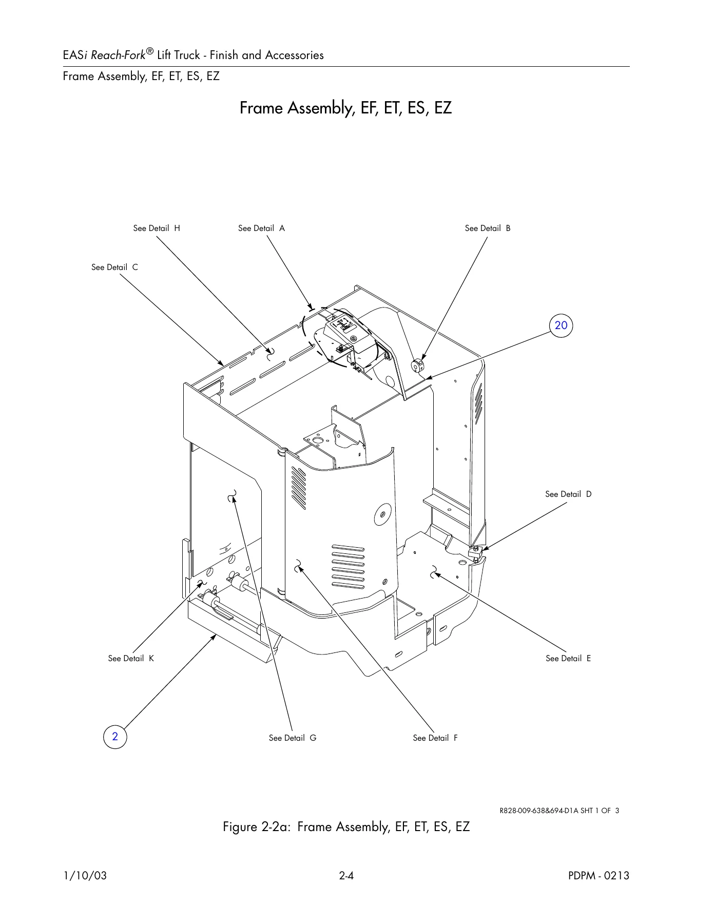 Raymond EASi Reach-Fork Lift Truck Parts Catalogue PDPM-0213 2003 - Image 2